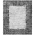 Granite Hide Hand Tufted Leather Hide Silver Area Rug 116 X 146