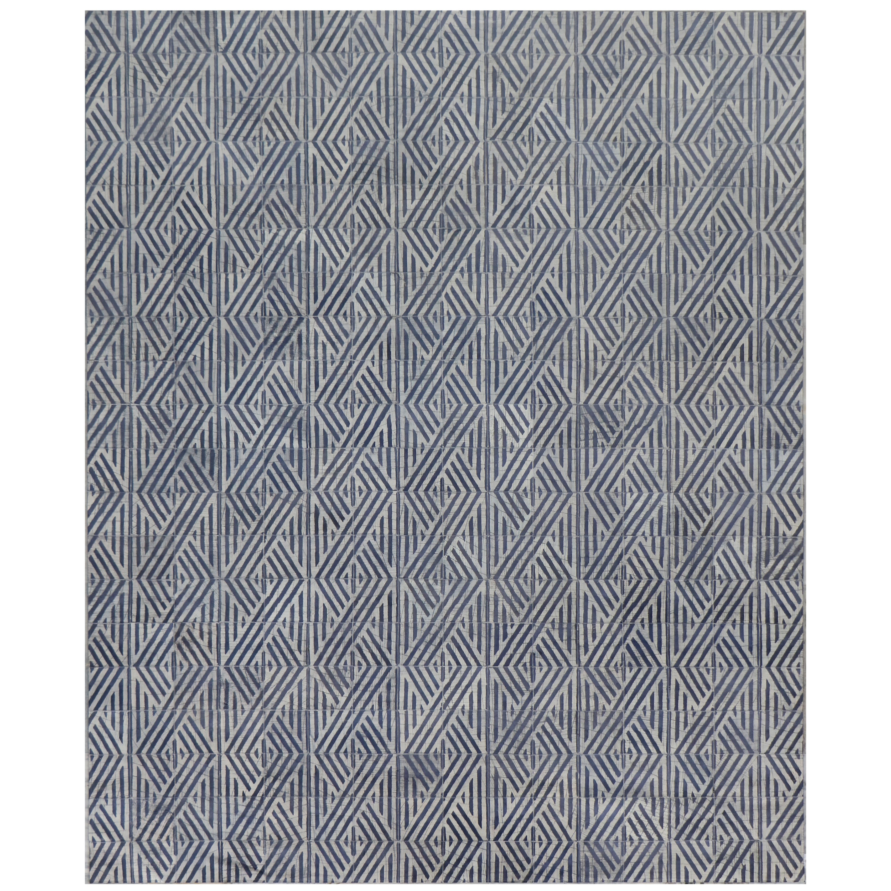 Granite Hide Hand Tufted Leather Hide Sky Area Rug