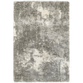 Porch Den Barton Granite Light Grey Ivory Polypropylene Shag Rug 910 X 1210