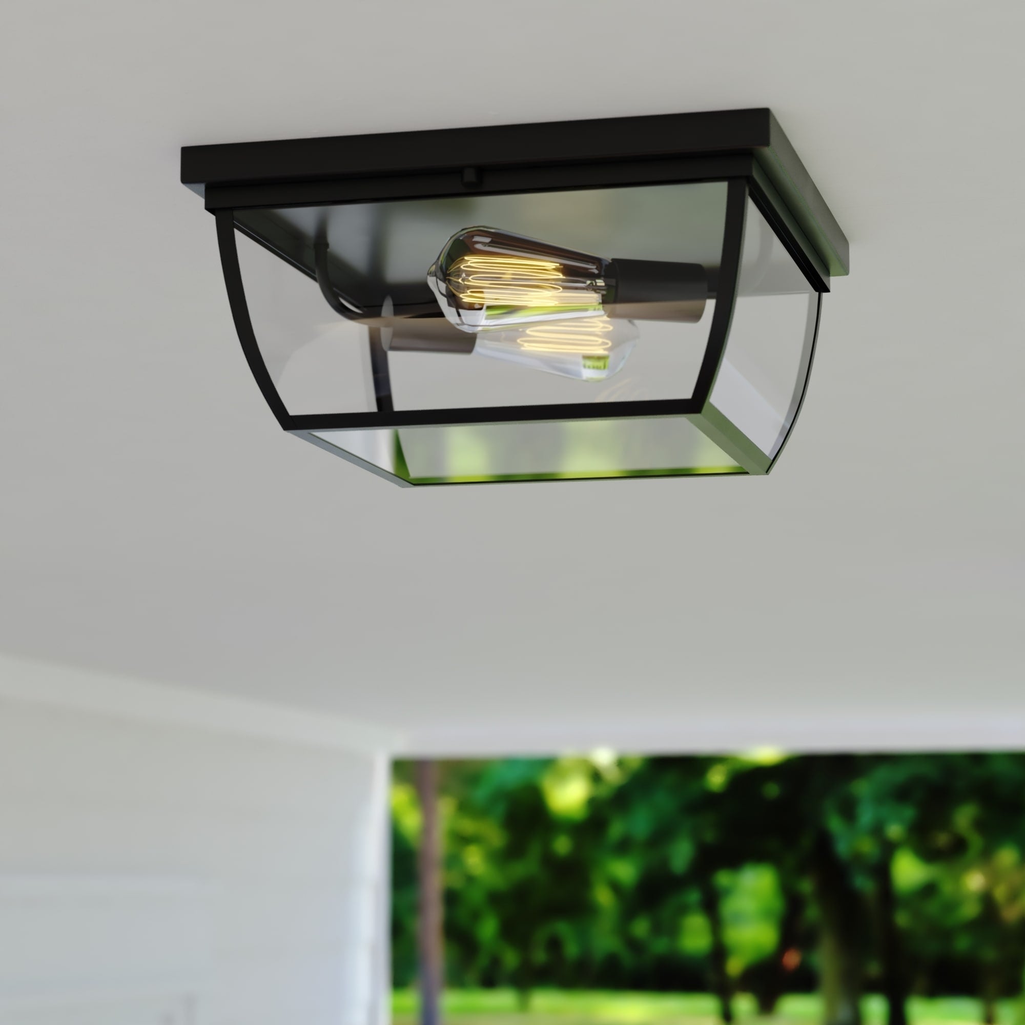 Vaxcel Granville 13 Outdoor Flushmount Oil Burnished Bronze