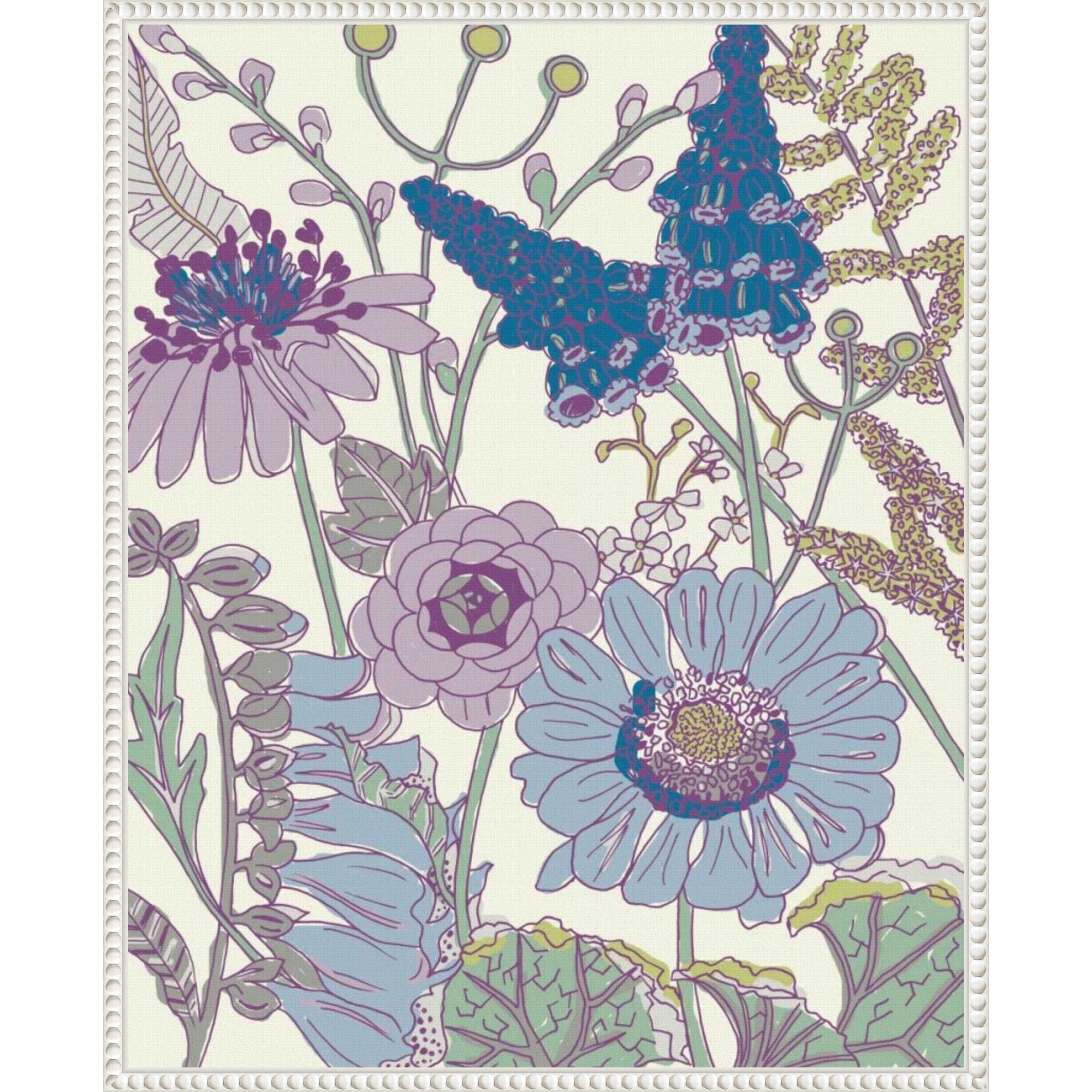 Graphic Garden No. 4 By Chariklia Zarris Framed Canvas Wall Art Print