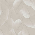 Veer Decor Graphic Leaves With Foil Accents Wallpaper