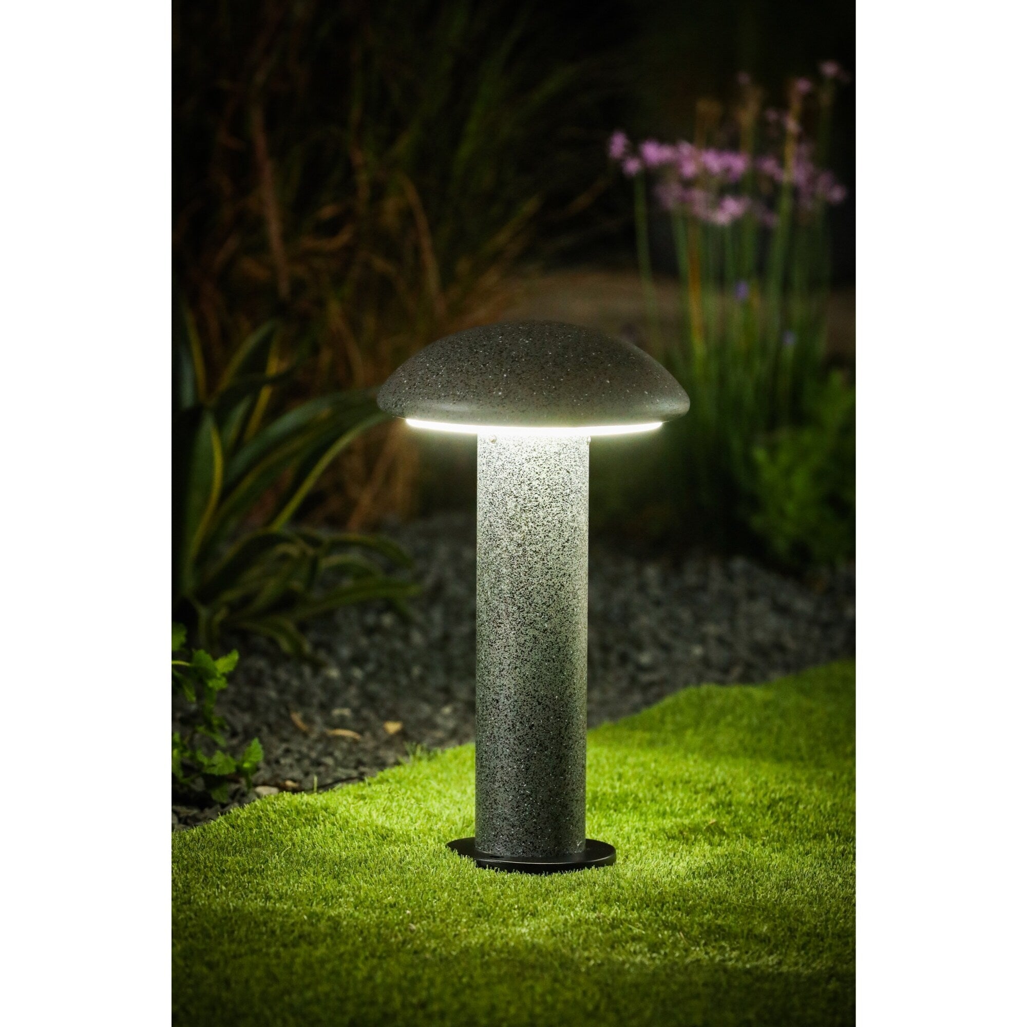 Cement Mushroom Top Led Solar Bollard Light