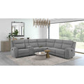 Gray Contemporary Solid Wood Motion Sectional 1Pc