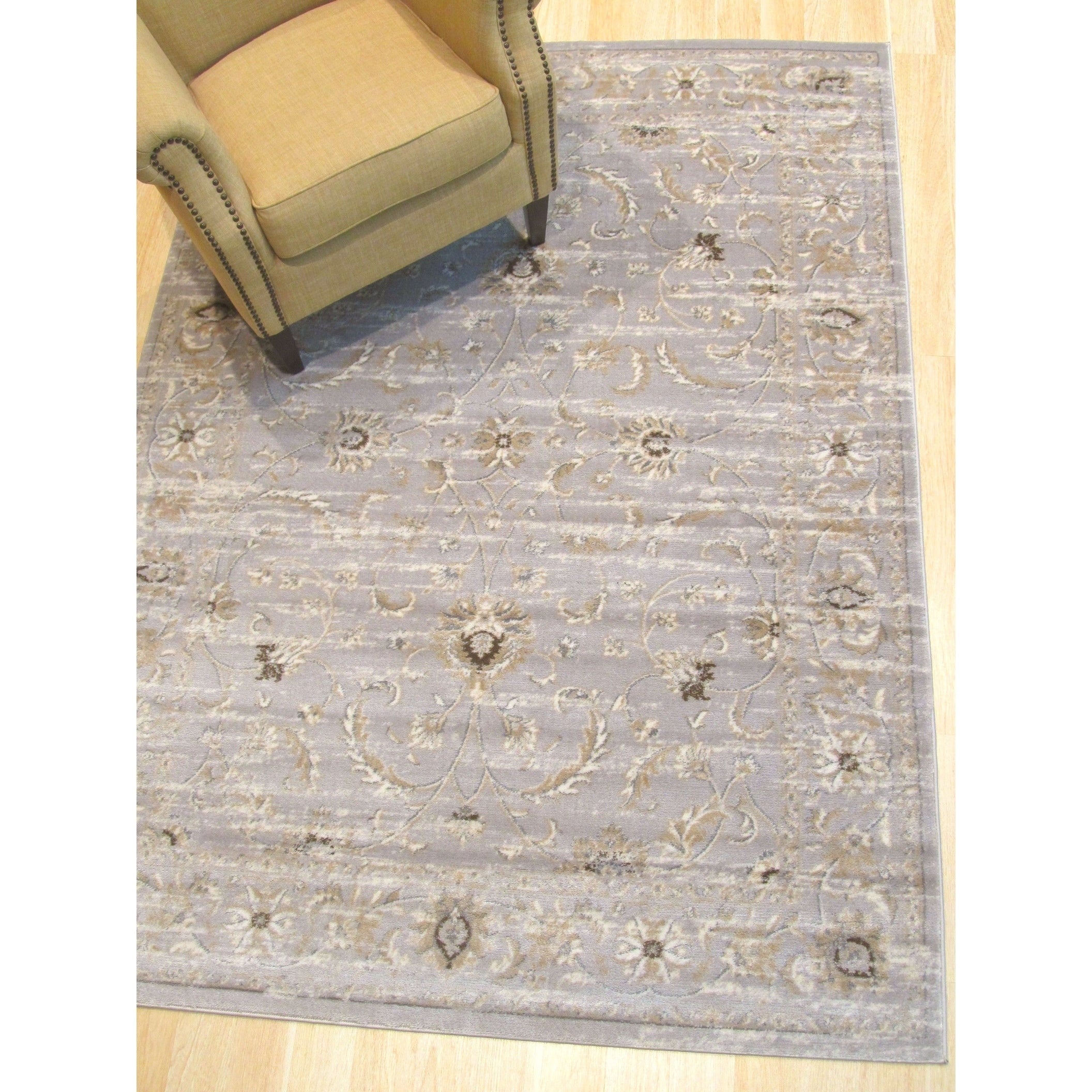Gray Distressed Bohemian Isabella Rug 710 X 910
