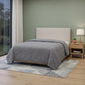 Gray Geometric King Quilt