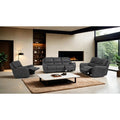 Gray Modern Power Recliner Sofa Set Usb Ports
