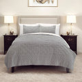 Gray Polka Dots Queen Quilt