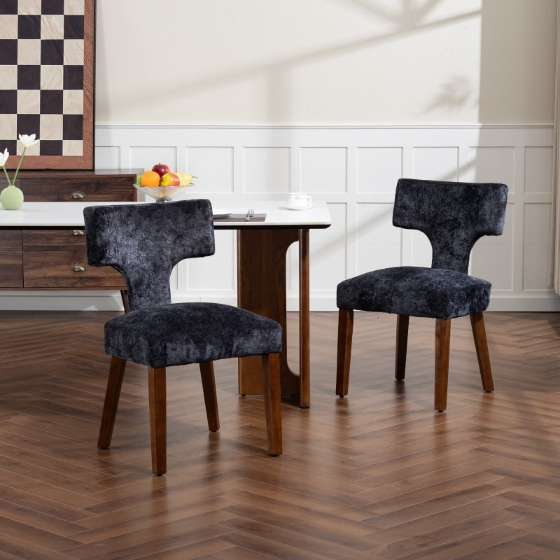 Gray Side Chair Vanity Chair Office Chair Upholstered Chair Leisure Chair Lounge Chair Coffee Chair With Wood Legs