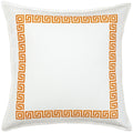 Greek Key Cotton Canvas 20 Inch Pillow