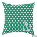 Polka Sea Anchor Indoor Outdoor Decorative Throw Pillow