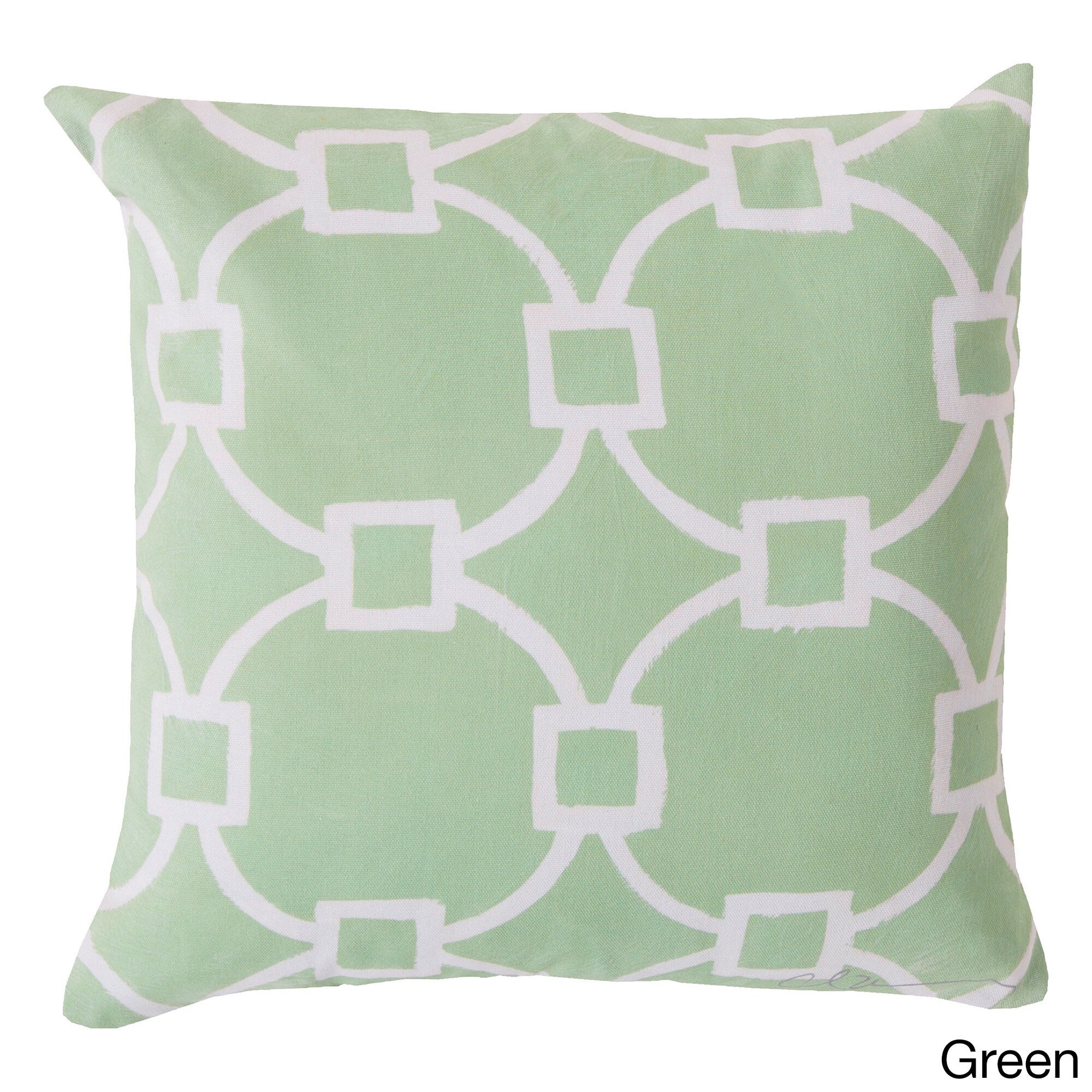 Geometric Links Indoor Outdoor Accent Pillow