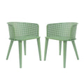 Green Accent Chair Outdoor Chairs Patio Armchairs With Iron Frame Club Chairs Leisure Chair Dining Chair Side Chair