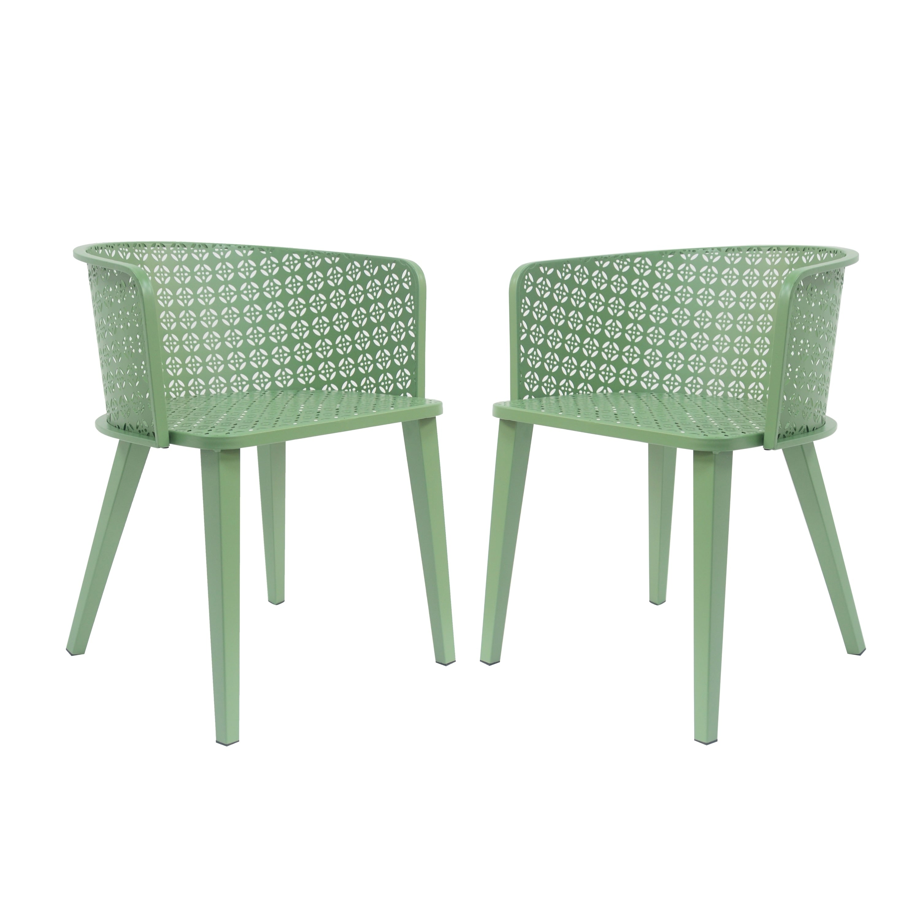 Green Accent Chair Outdoor Chairs Patio Armchairs With Iron Frame Club Chairs Leisure Chair Dining Chair Side Chair