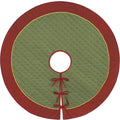 Green And Red Gold Cord Tree Skirt By Mistletoe And Co.