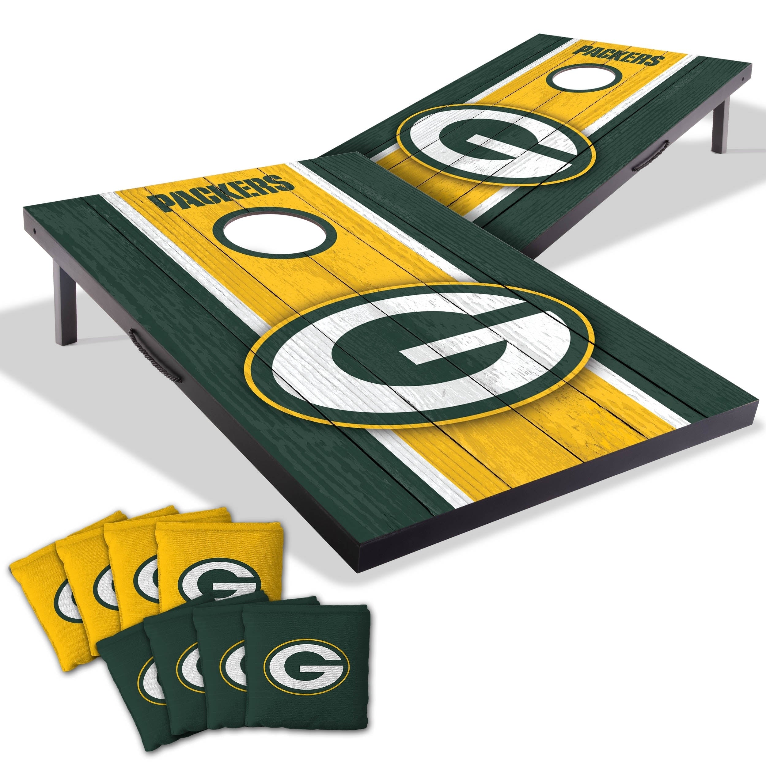 Green Bay Packers Nfl Compact 2X3 Tailgate Cornhole Board Set