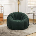 Green Comfortable Bean Bag Chair Sofa Chair With Armrests Leisure Chair Lounge Chair Upholstered Chair