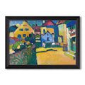 Green Lane In Murnau 1909 Wassily Kandinsky Custom Framed Canvas