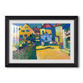 Green Lane In Murnau 1909 Wassily Kandinsky Custom Framed Print
