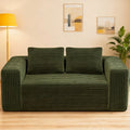 Green Loveseat 2 Seater Sofa Couch With Armrests Sleeper Sofa Upholstered Sofa Couch For Living Room