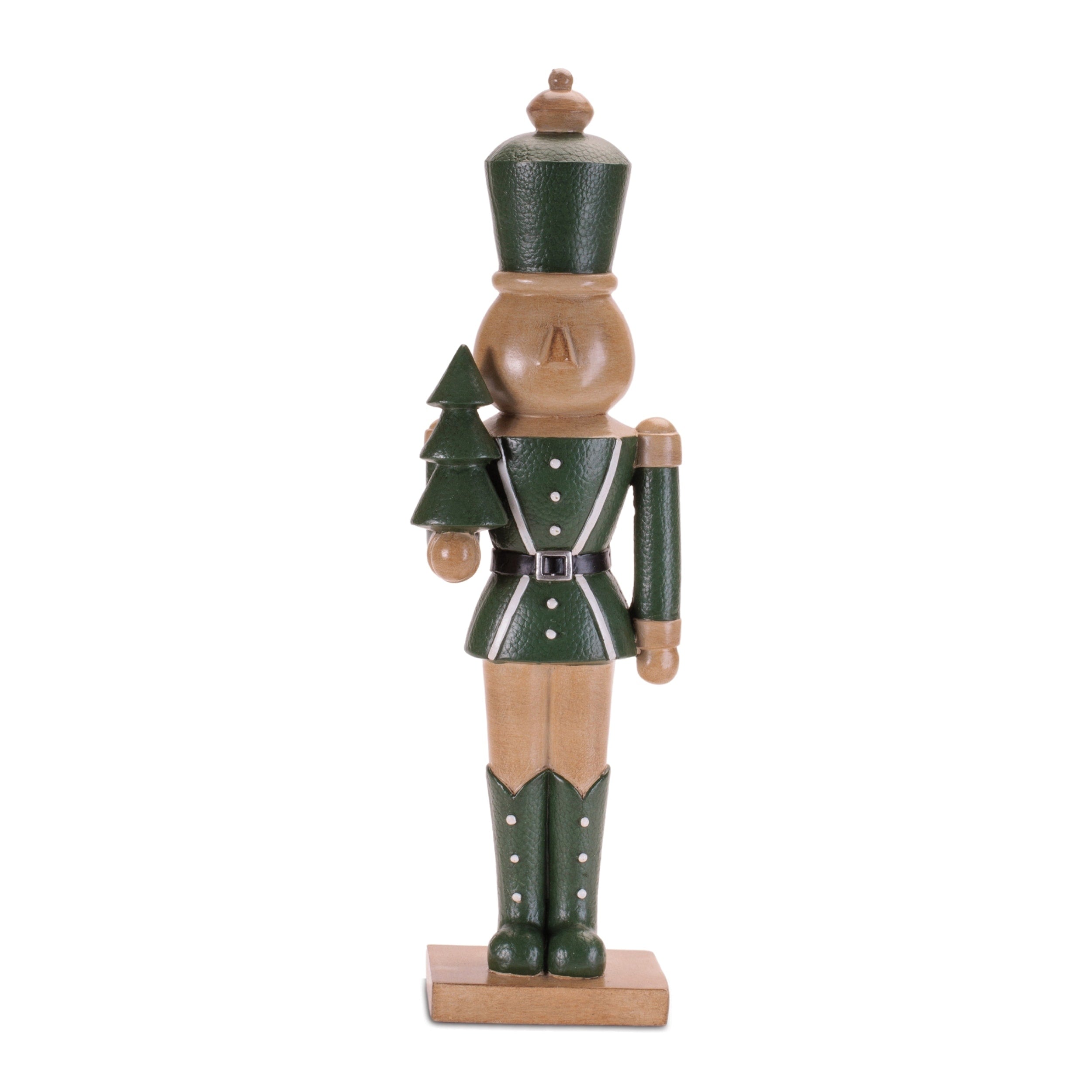 Green Nutcracker Soldier Figurines Set Of 2