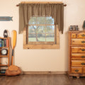 Green Rustic Kitchen Curtains Ridgeline Swag Pair Rod Pocket Cotton Plaid