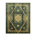 Green Traditional Ningxia Rug 93 X 115 93 X 115
