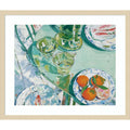 Greentable No. 2 By Paula Freeman Wood Framed Wall Art Print