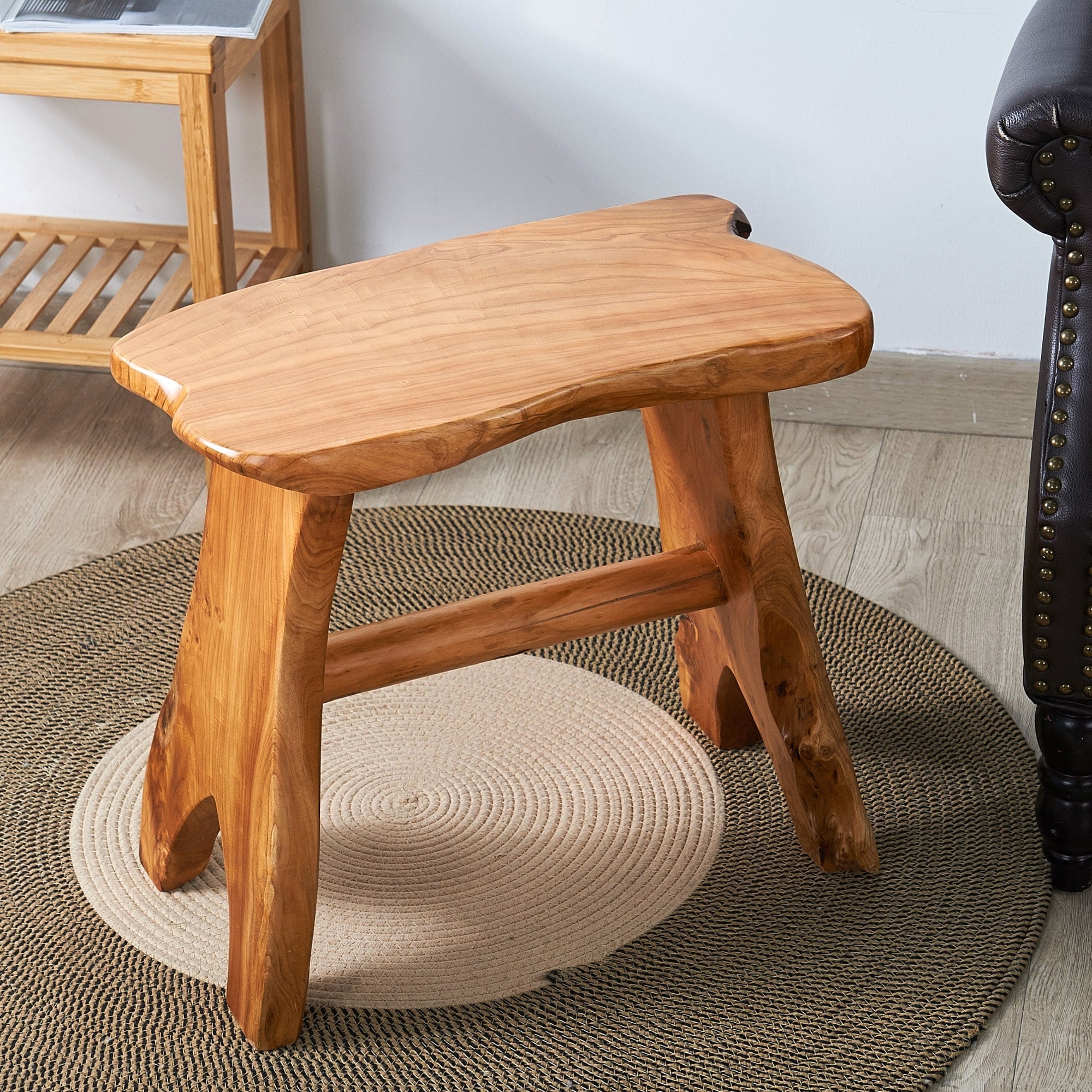 Greenage Cedar Roots Stool Small Bench Naturally Shaped With A Leg