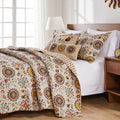 Greenland Home Andorra 5 Piece Oversized Reversible Bonus Quilt Set
