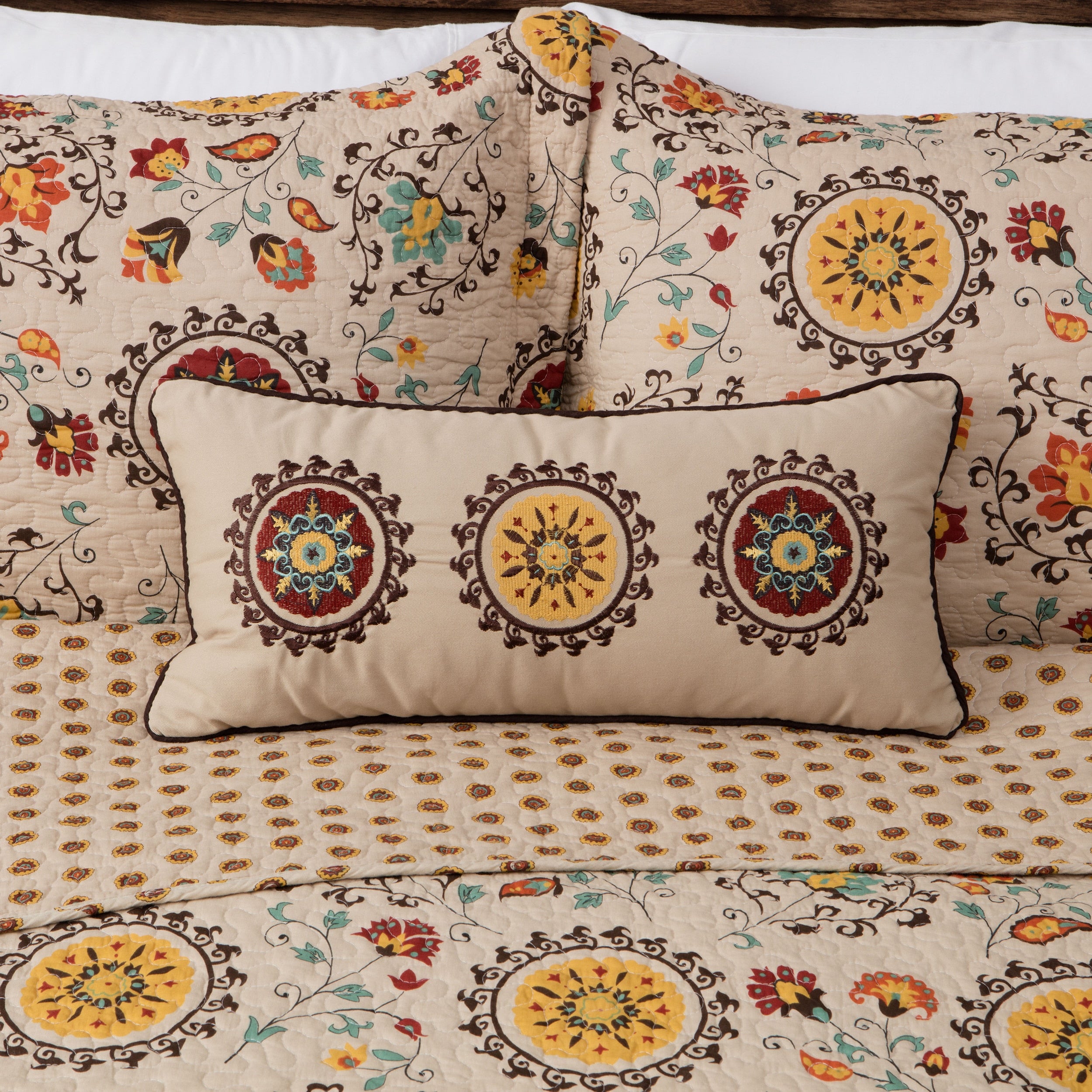 Greenland Home Fashions Andorra Neck Roll Decorative Pillow