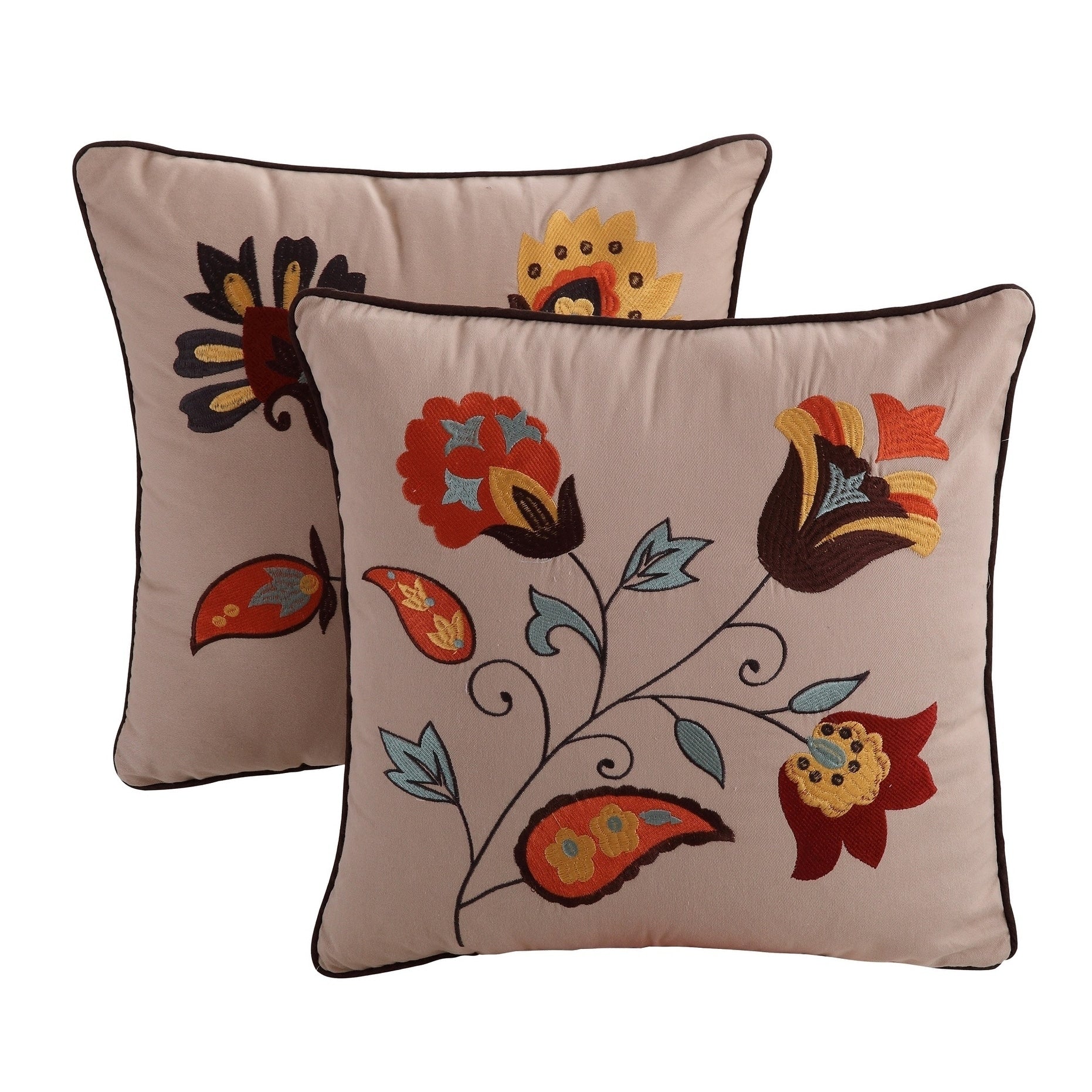 Greenland Home Fashions Andorra Sedona Pillow Set Set Of 2 Pillows