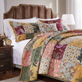 Greenland Home Fashions Antique Chic King Size 3 Piece Quilt Set