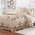 Greenland Home Fashions Antique Rose 3 Piece Quilt Set
