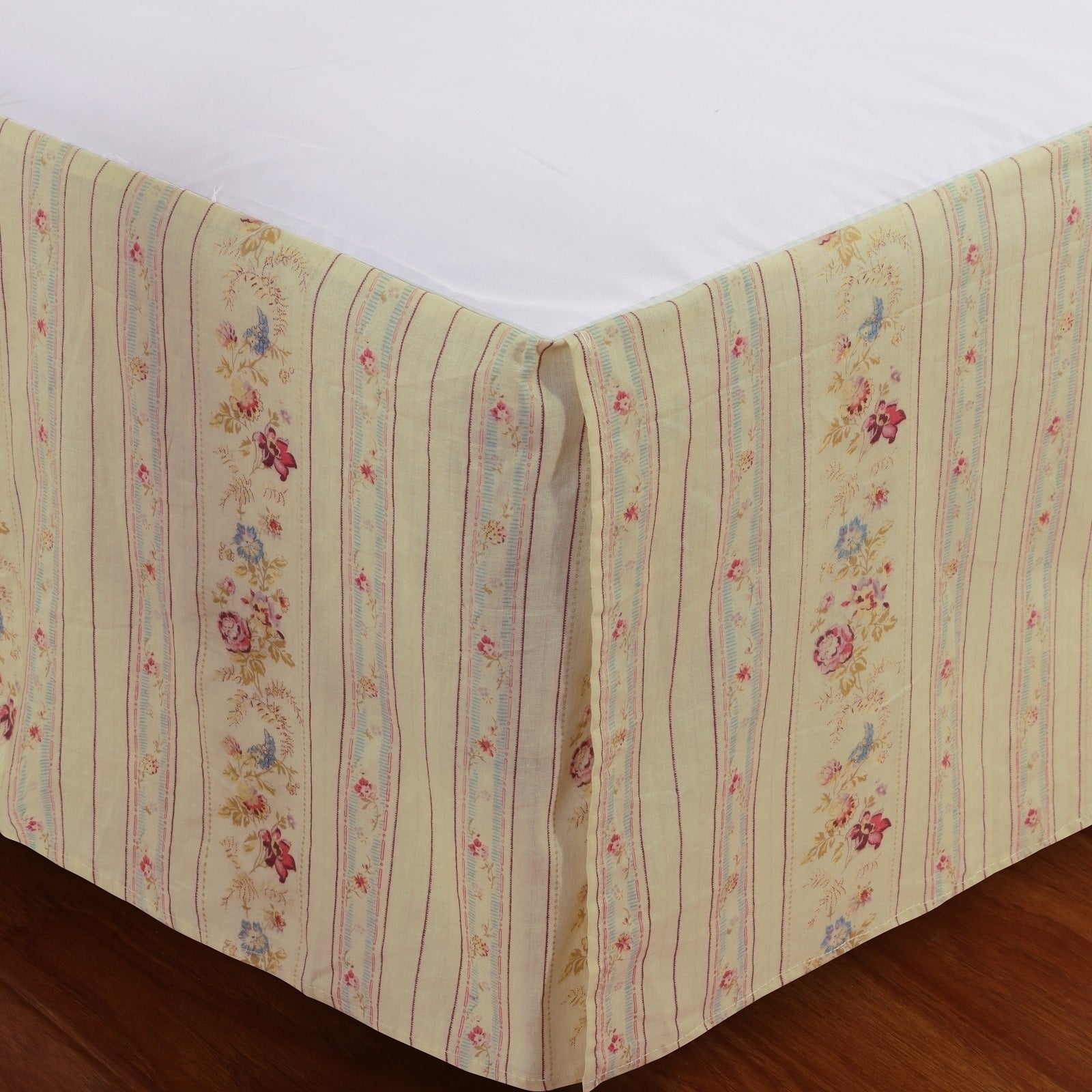 Greenland Home Fashions Antique Rose Cotton 15 Inch Drop Bedskirt