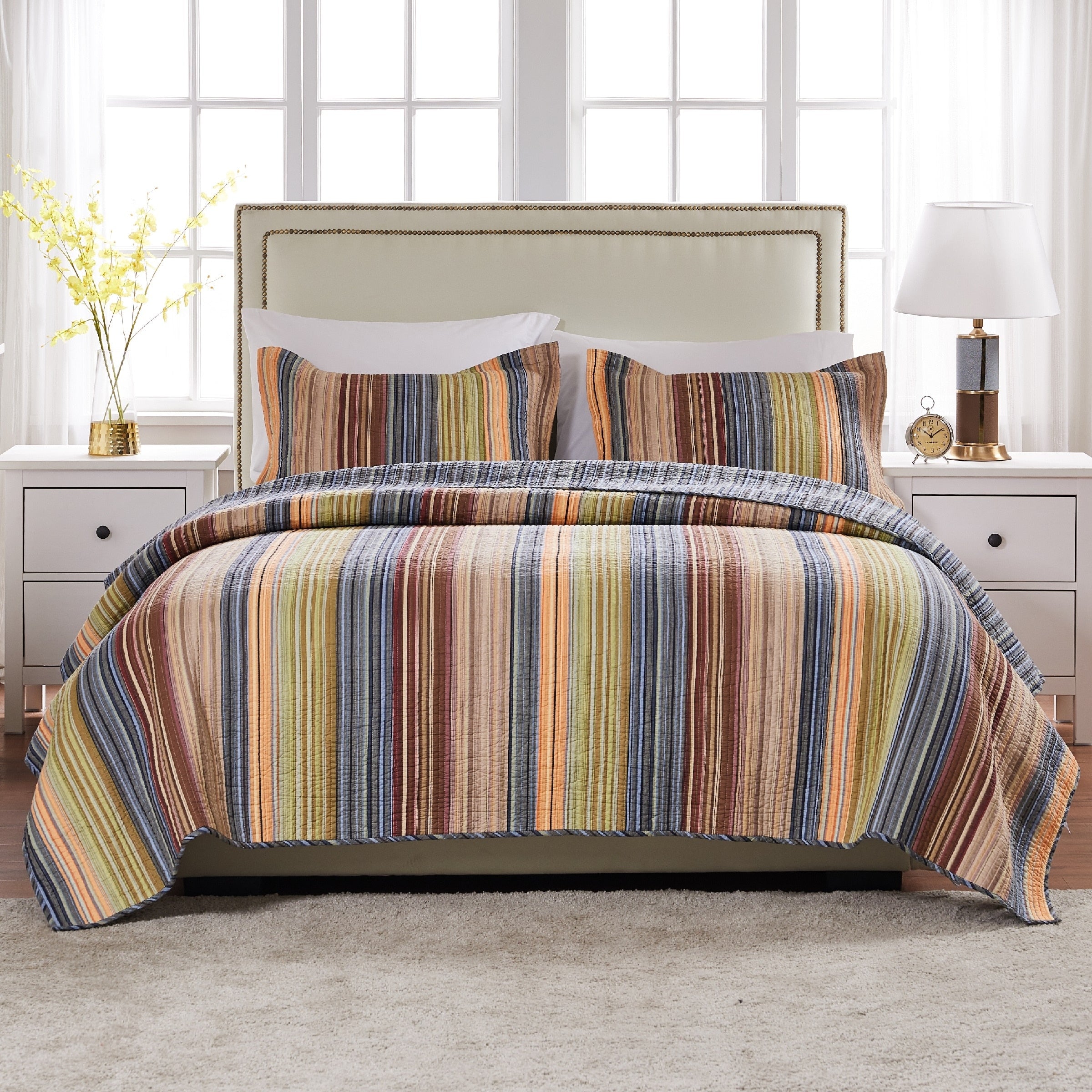 Greenland Home Fashions Katy 3 Piece Quilt Set