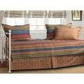 Greenland Home Fashions Katy 5 Piece Striped Cotton Microfiber Polyester Daybed Set