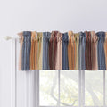 Greenland Home Fashions Katy Multi Striped Quilted Valance