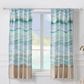Greenland Home Fashions Maui Coastal 84 Inch Curtian Panel Pair 84 X 84
