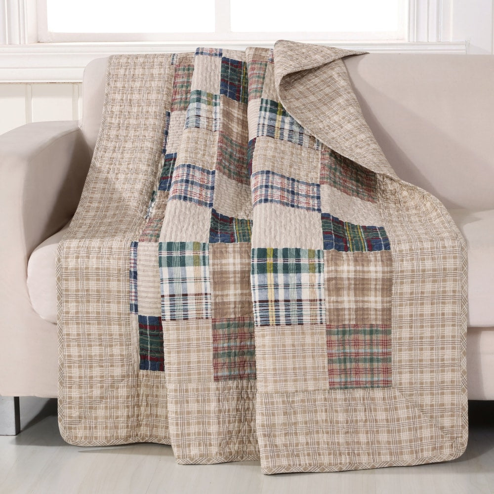 Greenland Home Fashions Oxford Quilted Throw