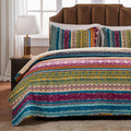 Greenland Home Fashions Southwest Boho Cotton 3 Piece Quilt Set