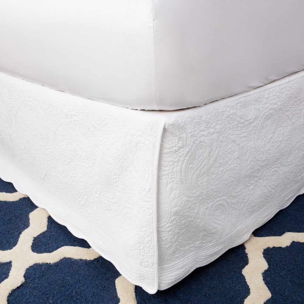 Greenland Home Fashions Paisley Quilted 18 Inch Drop Bedskirt