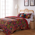 Greenland Home Jewel Oversized Reversible 5 Piece Bonus Quilt Set