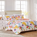 Greenland Home Watercolor Dream Oversized Reversible 3 Piece Cotton Quilt Set