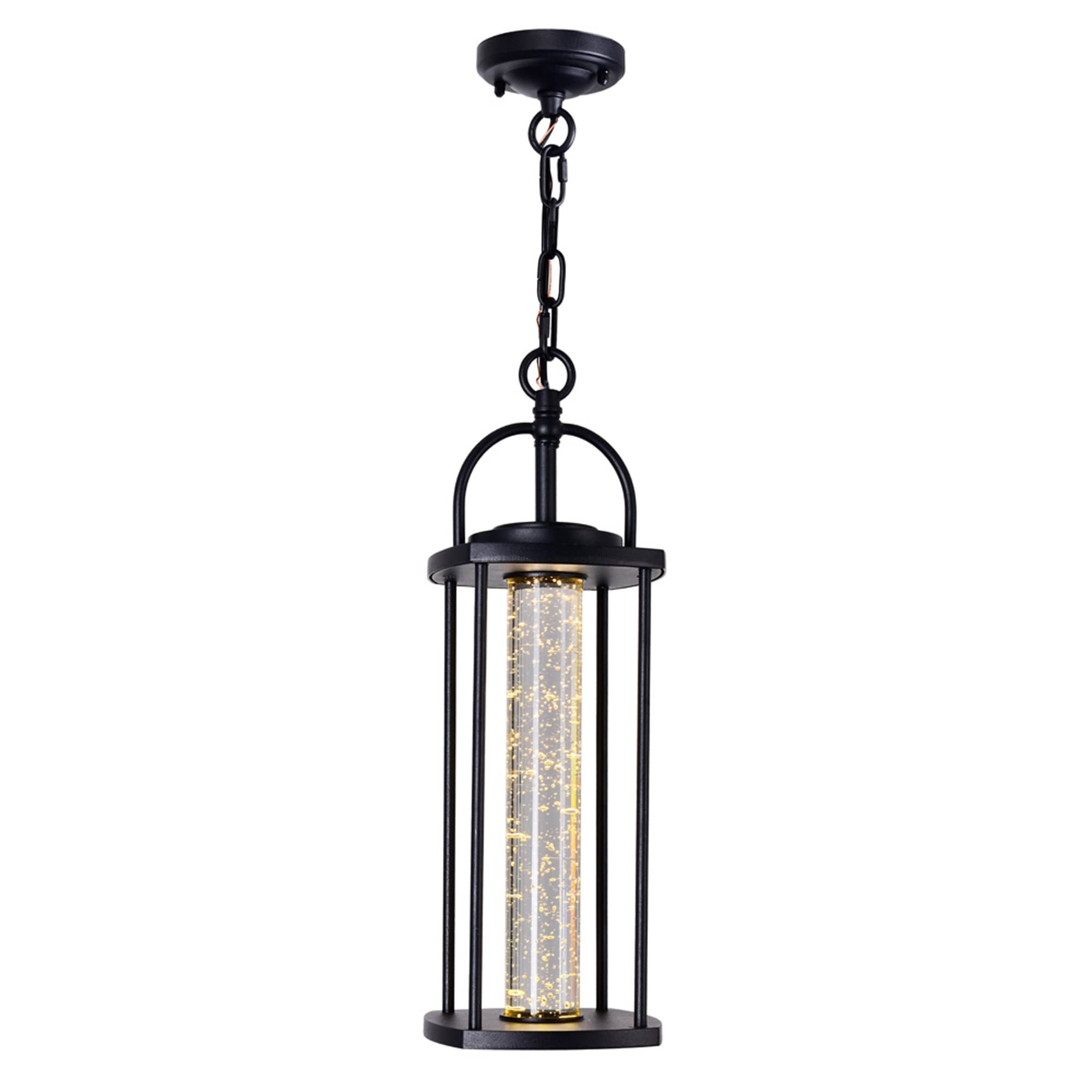 Greenwood Led Outdoor Ceiling Light With Black Finish 6 Inch