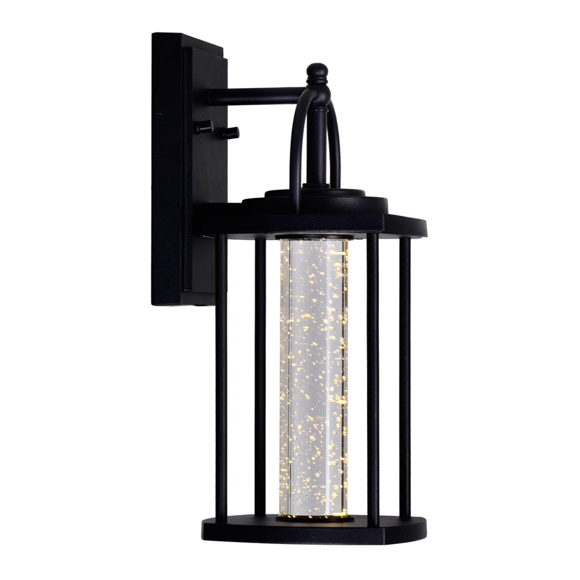 Greenwood 7 In. Led Outdoor Wall Light With Black Finish 7 Inch