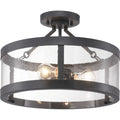 Gresham Collection Three Light Semi Flush Convertible