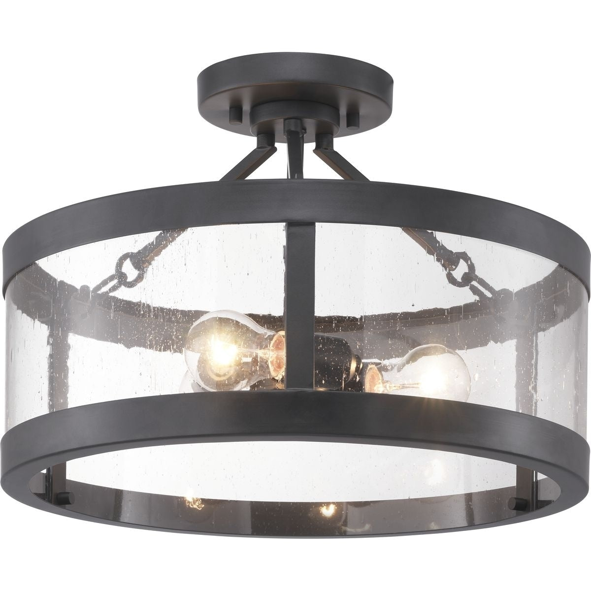 Gresham Collection Three Light Semi Flush Convertible