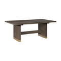 Greta Extendable Dining Table With Self Storing Leaf Gold Brown 76 96 Inch
