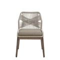 Grey Braided Fiddler Chair